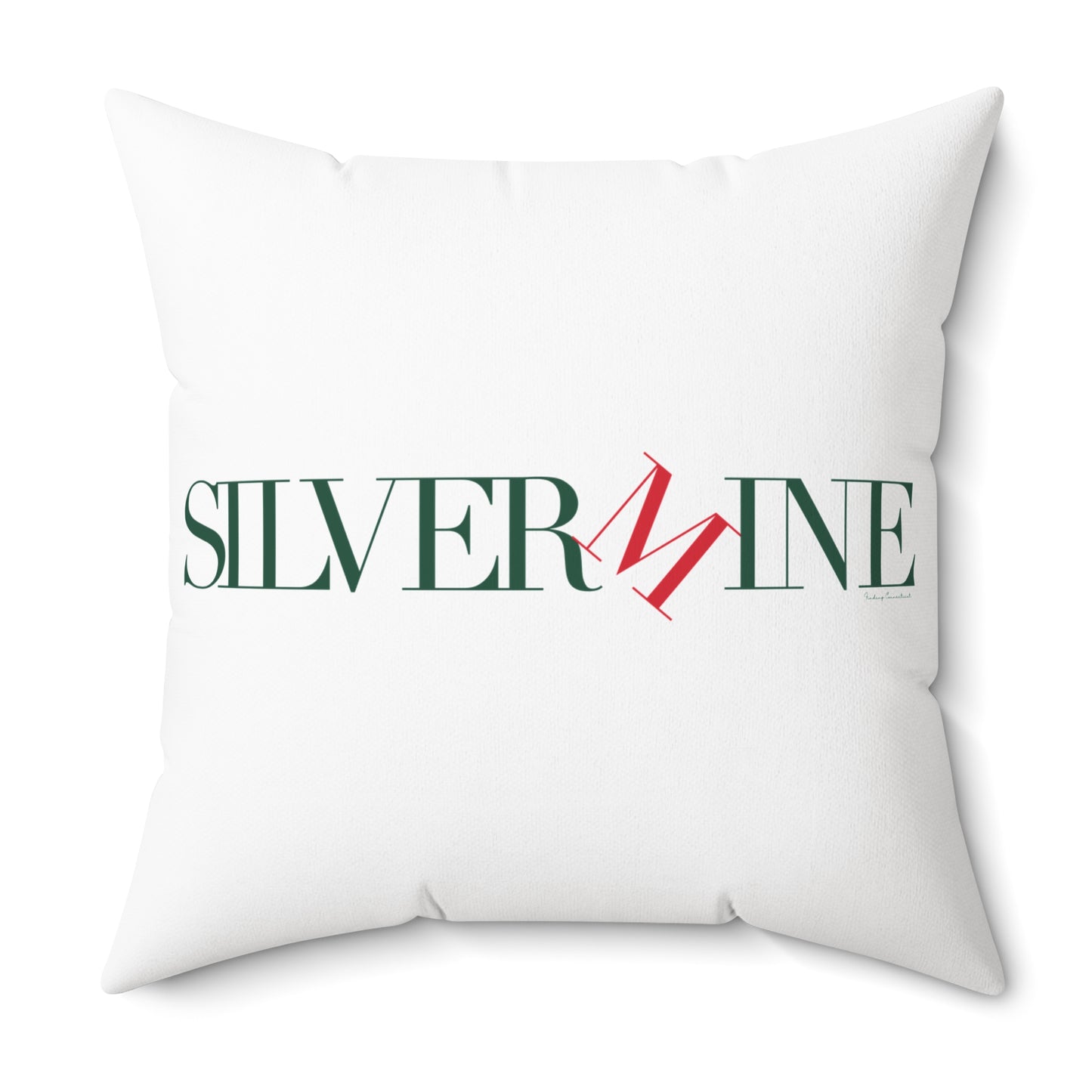 41 Tilt Silvermine Spun Polyester Square Pillow