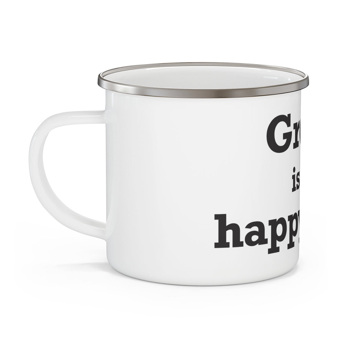 Groton is My Happy Place Enamel Camping Mug