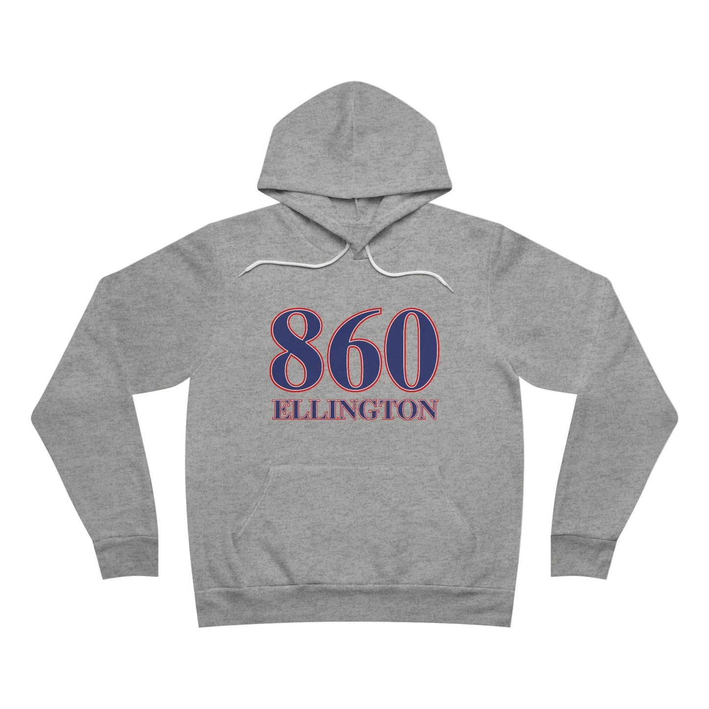 860 Ellington Red White & Blue Unisex Sponge Fleece Pullover Hoodie