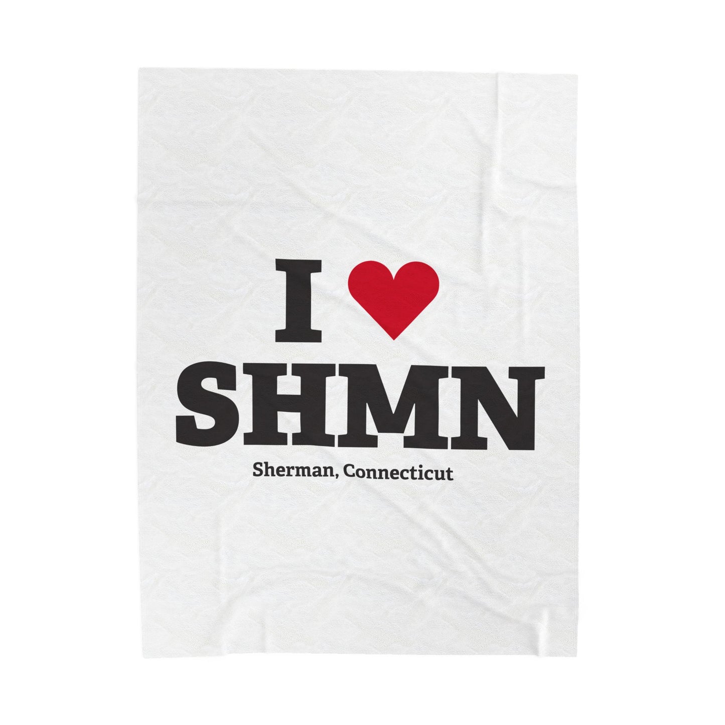 I Heart SHMN Velveteen Plush Blanket