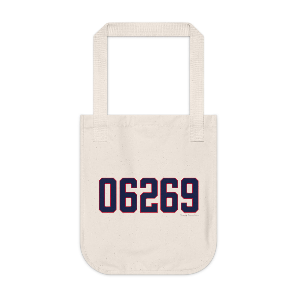 06269 Storrs Connecticut Zip Code Organic Canvas Tote Bag