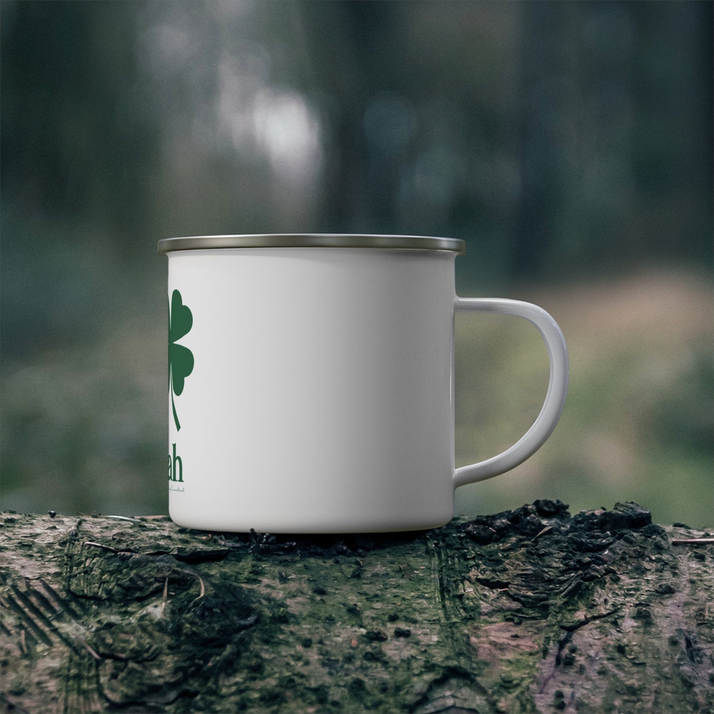 I Clover Bozrah Enamel Camping Mug