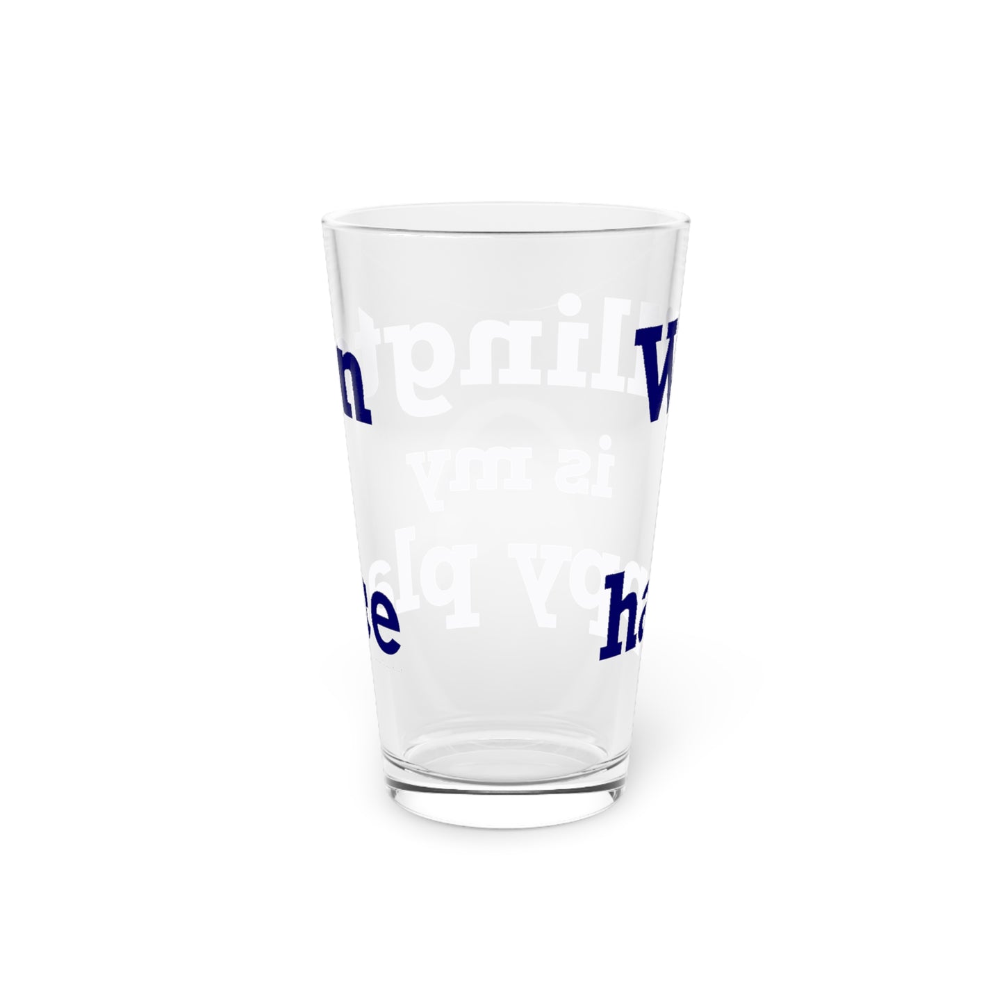 Willington is My Happy Place Pint Glass, 16oz
