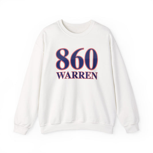 860 Warren Red White & Blue Unisex Heavy Blend™ Crewneck Sweatshirt