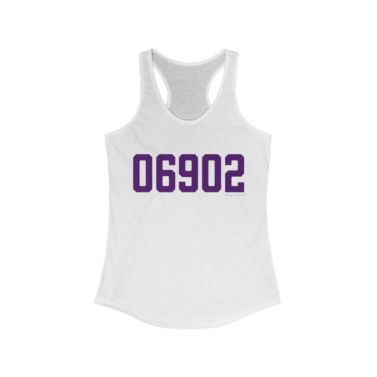 06902 Stamford Connecticut Zip Code Women's Ideal Racerback Tank Top