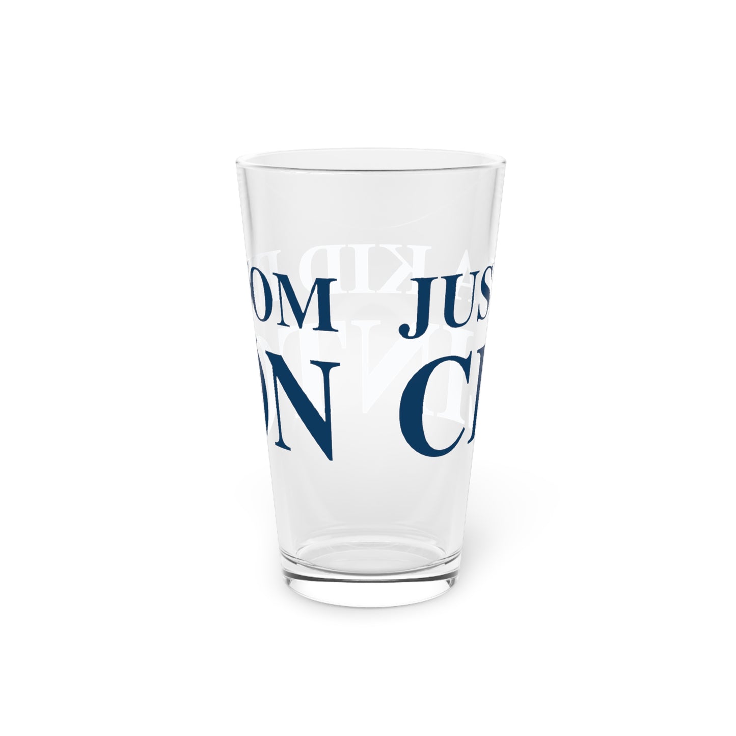 Just a kid from Clinton Pint Glass, 16oz
