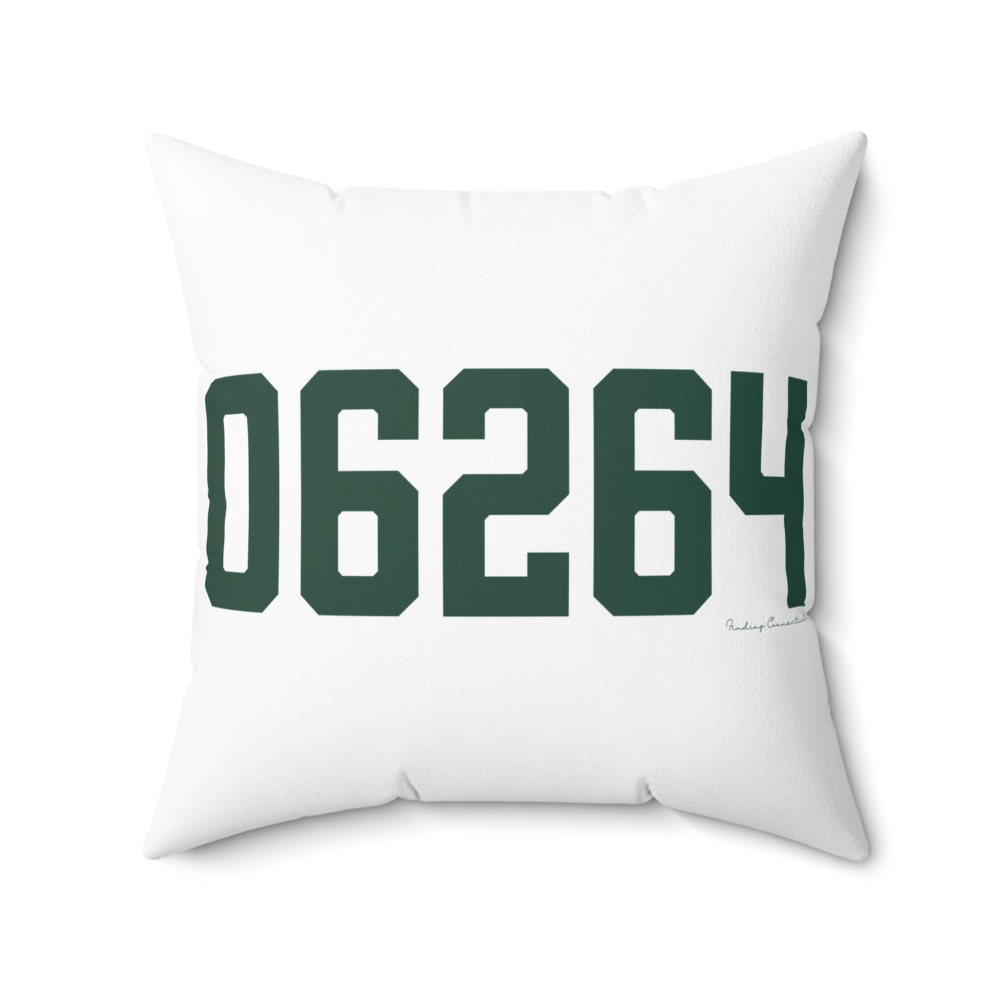 06264 Scotland Connecticut Zip Code Spun Polyester Square Pillow