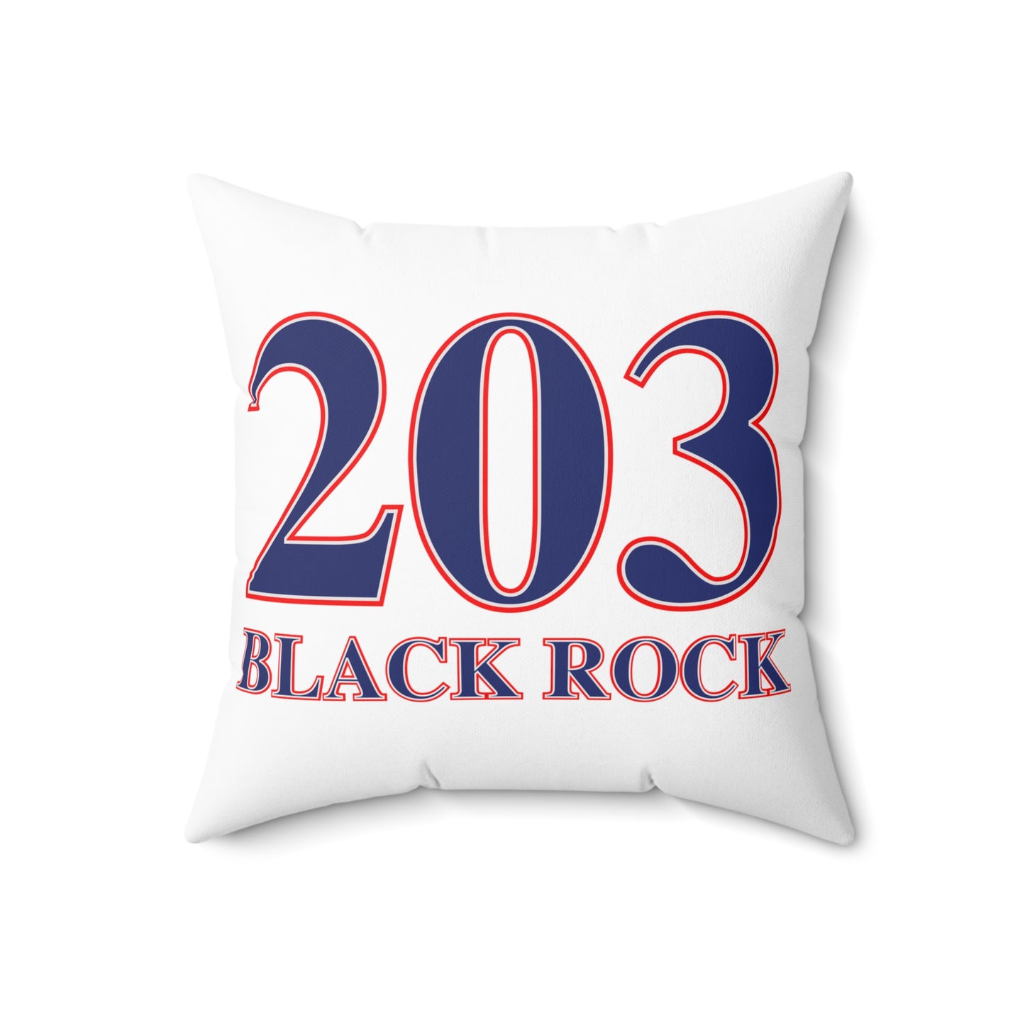 203 Black Rock Red White & Blue Spun Polyester Square Pillow