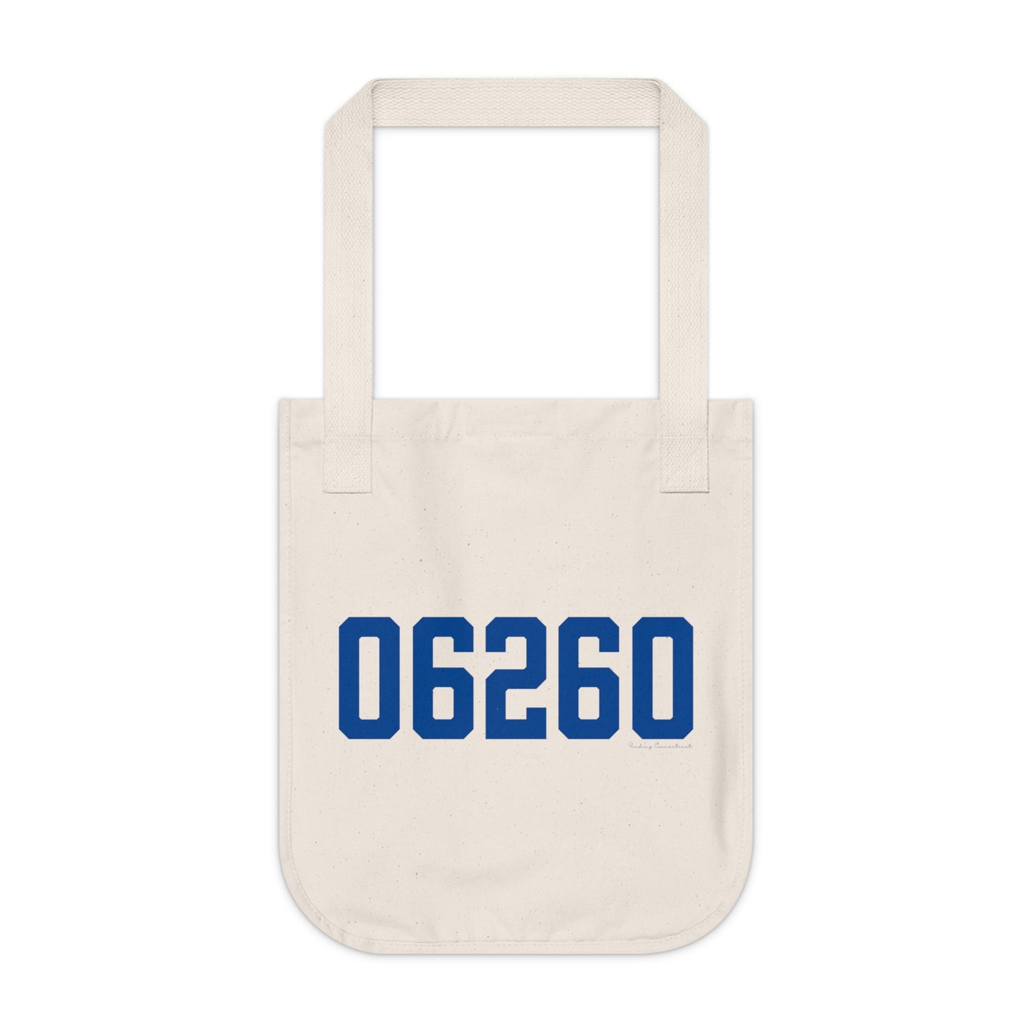 06260 Putnam Connecticut Zip Code Organic Canvas Tote Bag