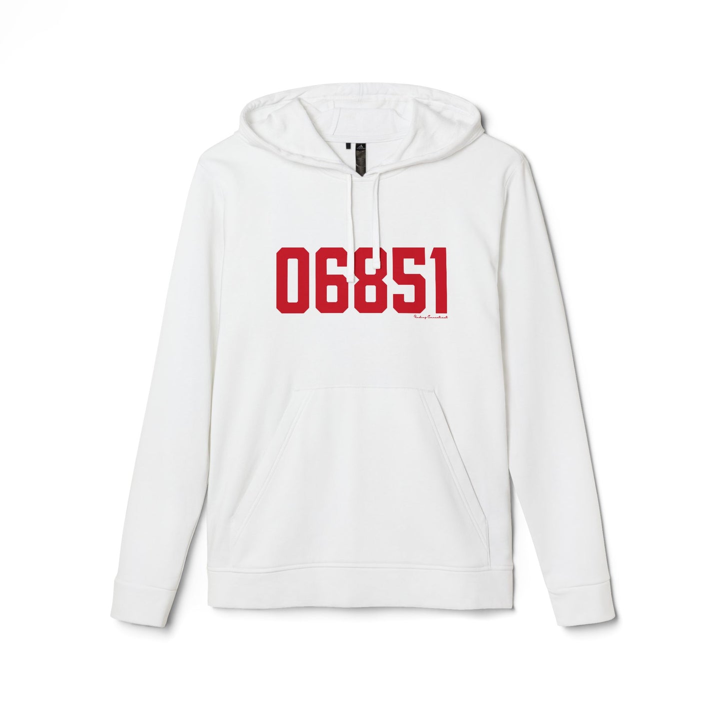 06851 Norwalk Connecticut Zip Code adidas Unisex Fleece Hoodie Sweatshirt