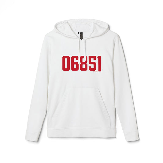 06851 Norwalk Connecticut Zip Code adidas Unisex Fleece Hoodie Sweatshirt