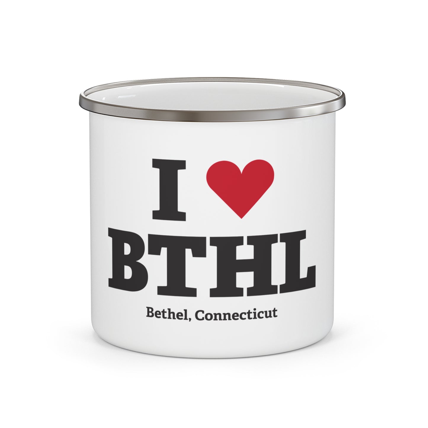 I Heart BTHL Enamel Camping Mug