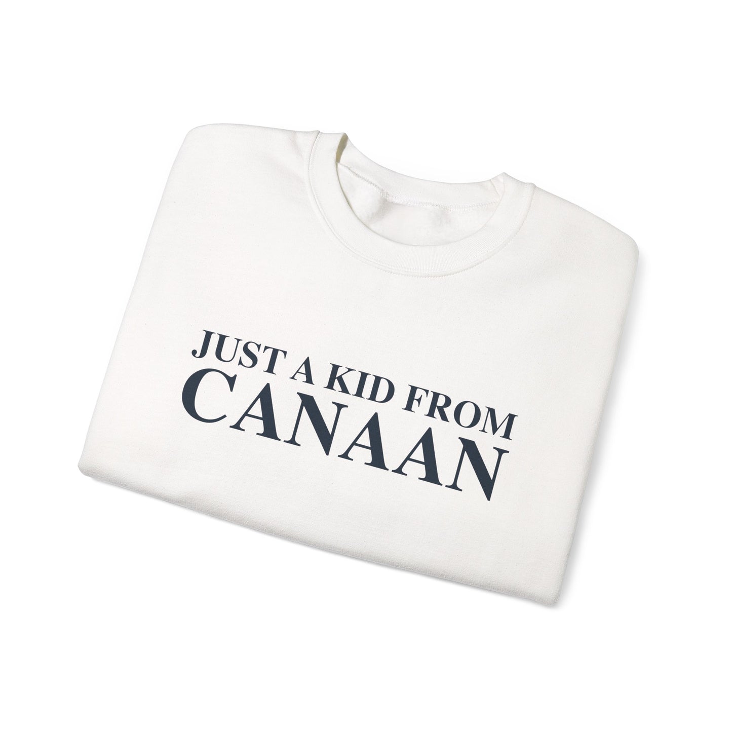 Just a kid from Canaan Unisex Heavy Blend™ Crewneck Sweatshirt