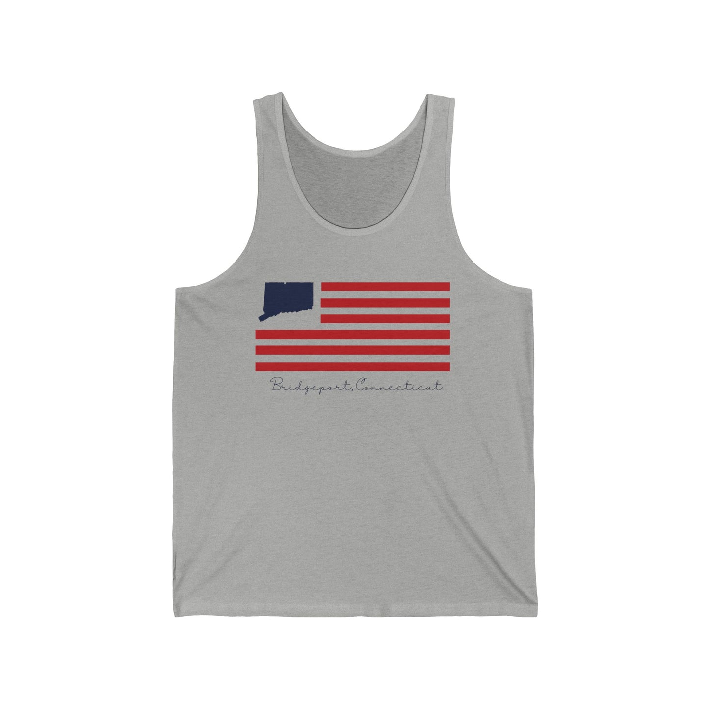 Bridgeport Connecticut Flag Unisex Jersey Tank Top