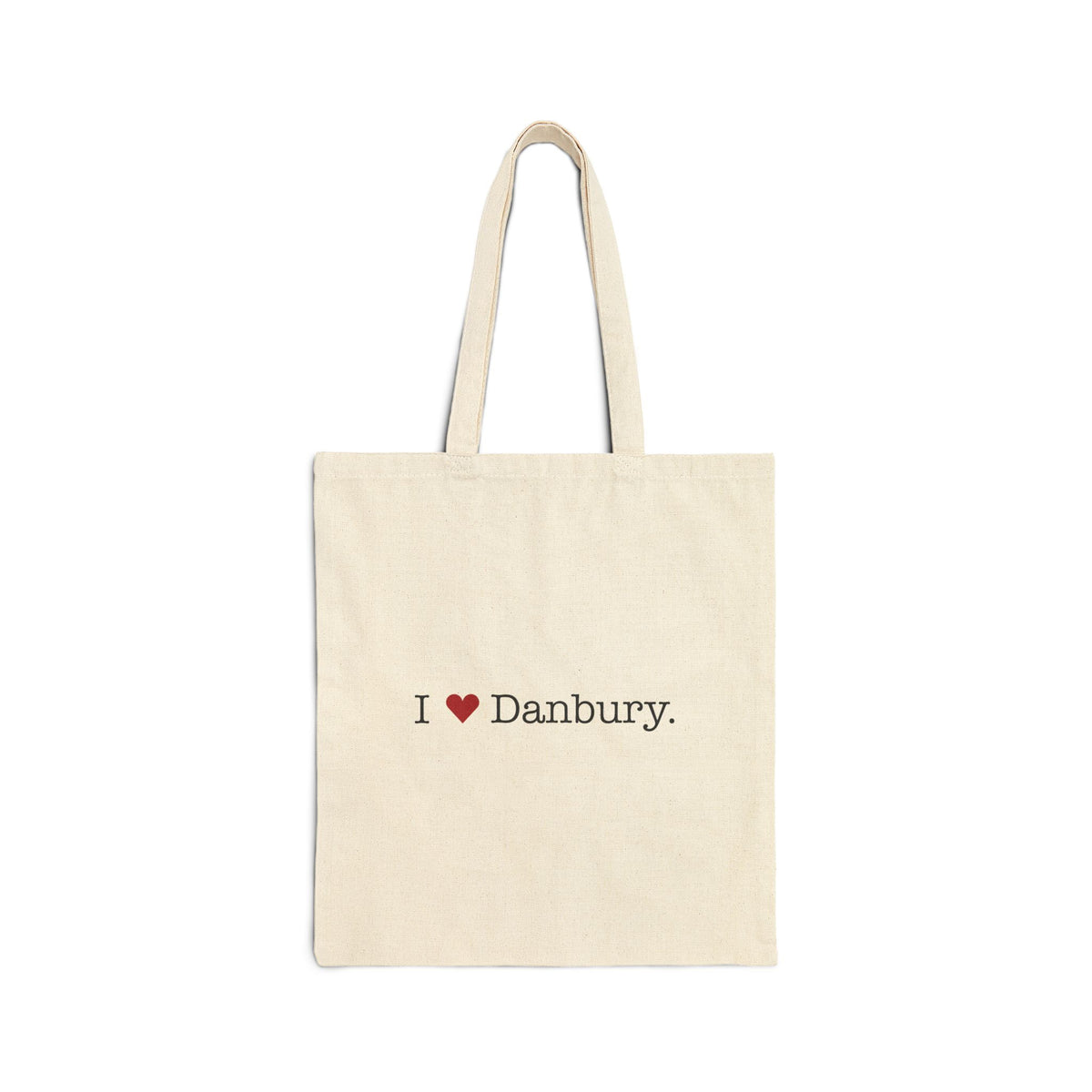 I Heart Danbury. Cotton Canvas Tote Bag