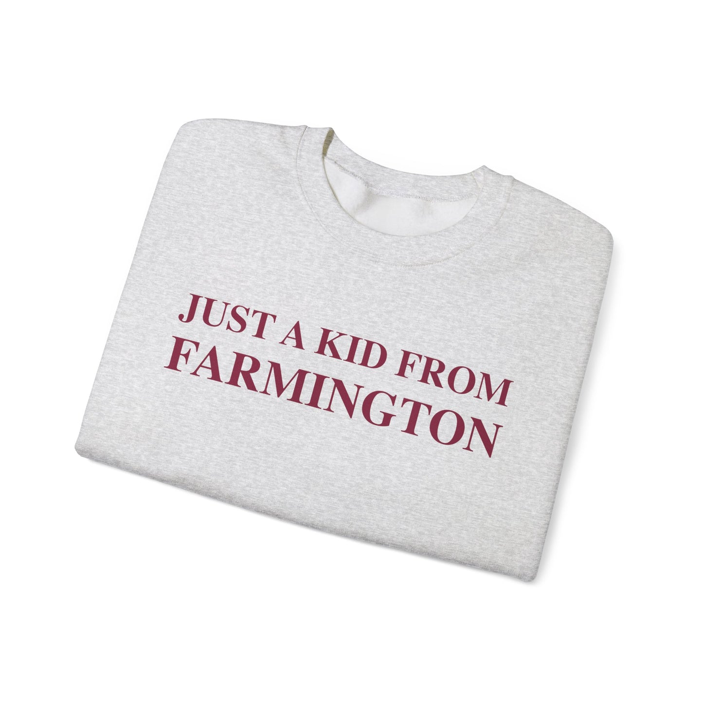Just a kid from Farmington Unisex Heavy Blend™ Crewneck Sweatshirt