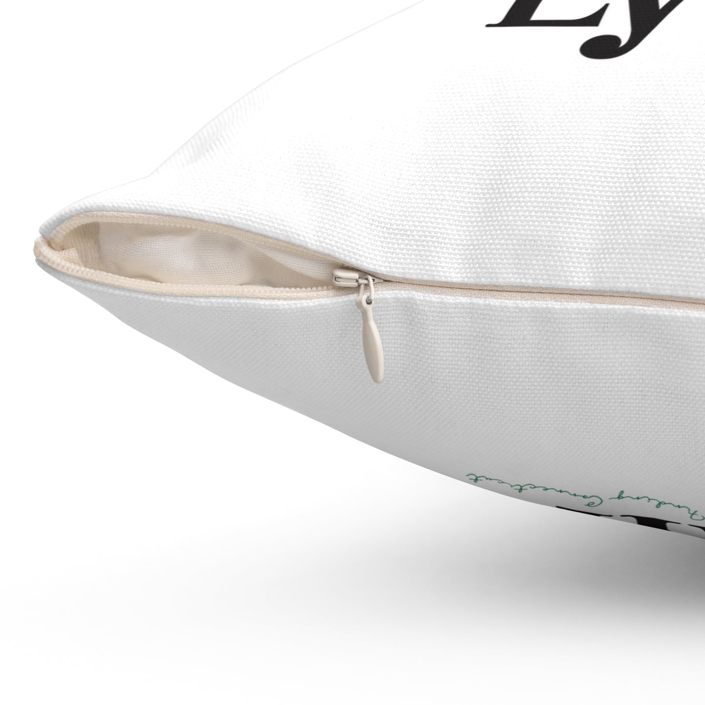 I Clover Lyme Spun Polyester Square Pillow