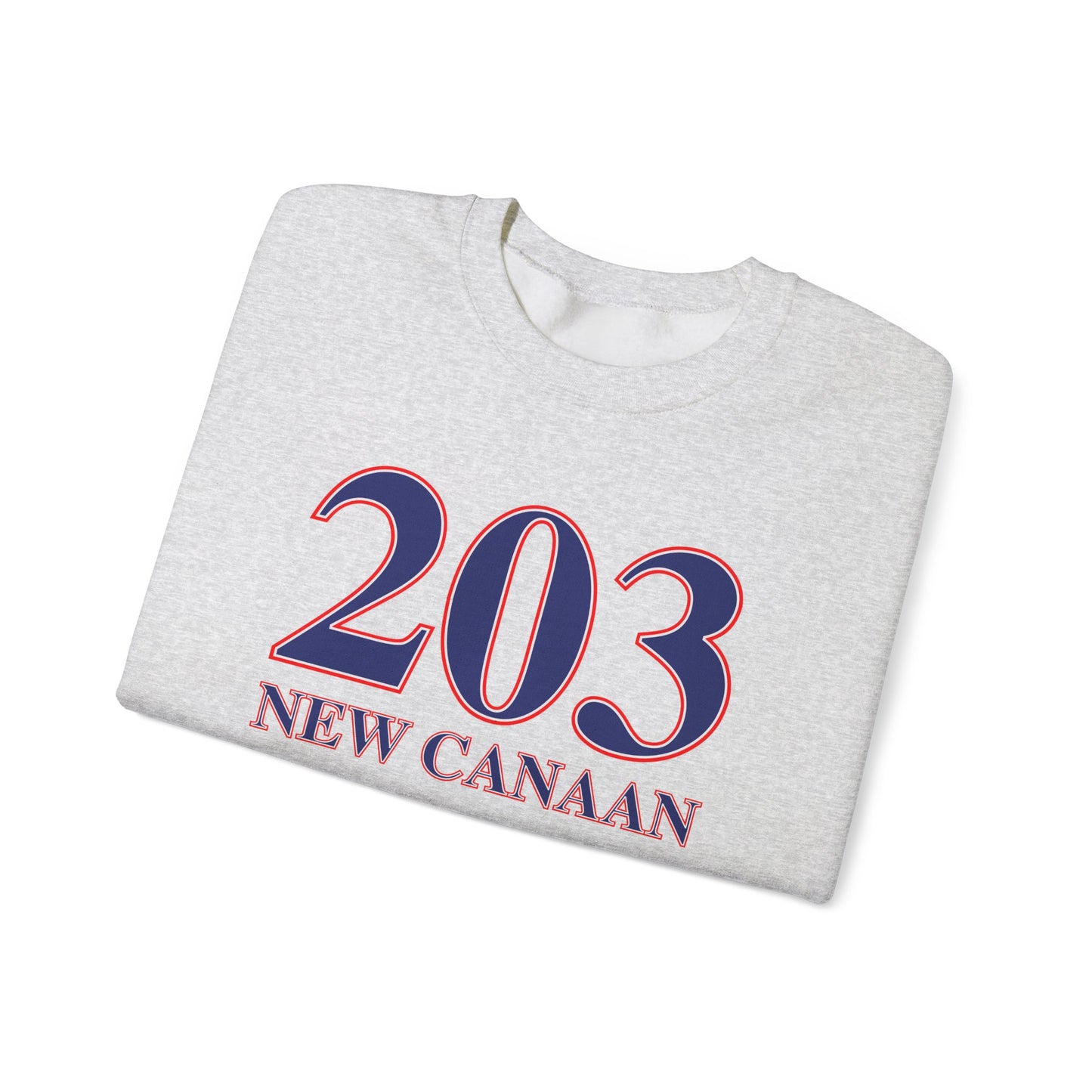 203 New Canaan Red White & Blue Unisex Heavy Blend™ Crewneck Sweatshirt
