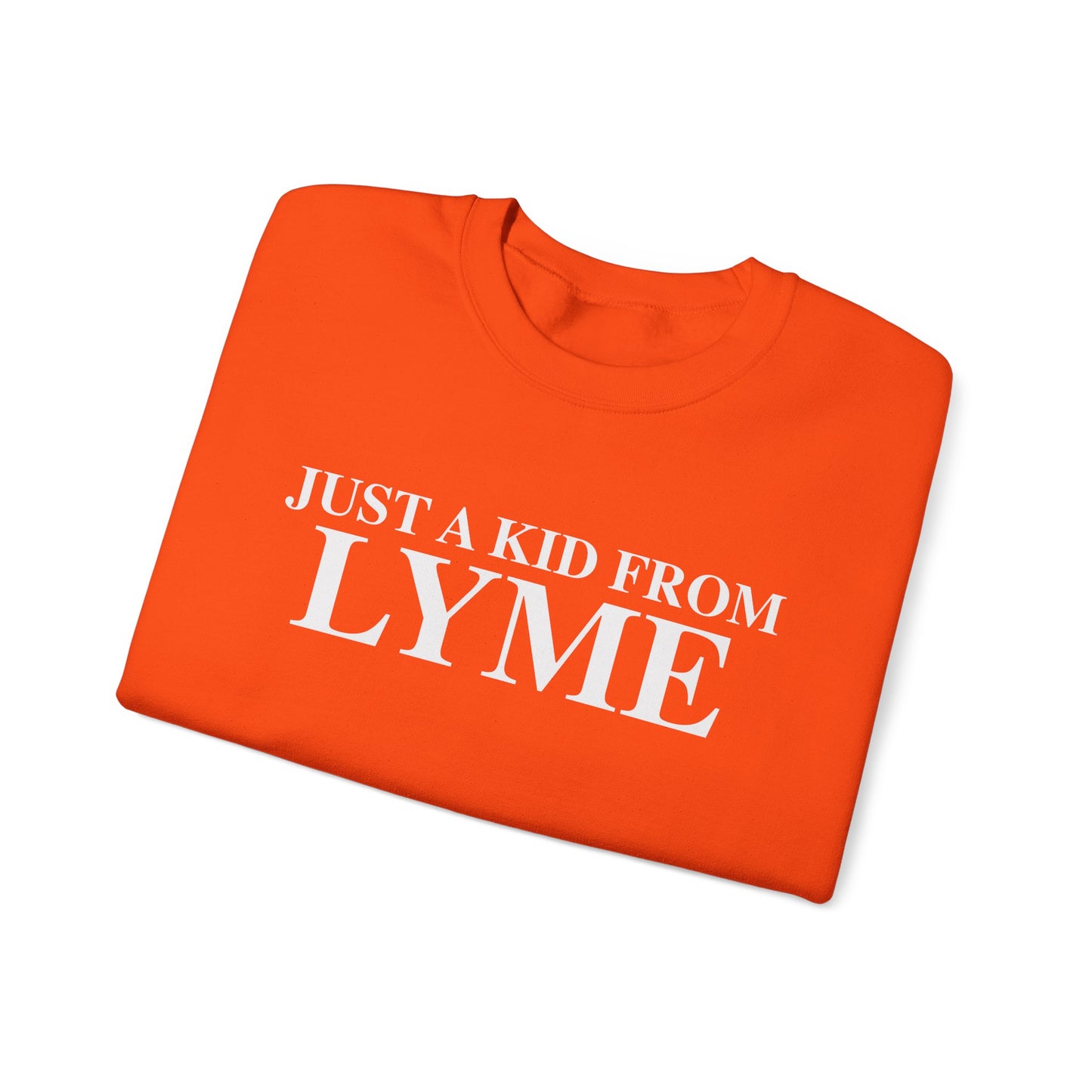 Just a kid from Lyme Unisex Heavy Blend™ Crewneck Sweatshirt