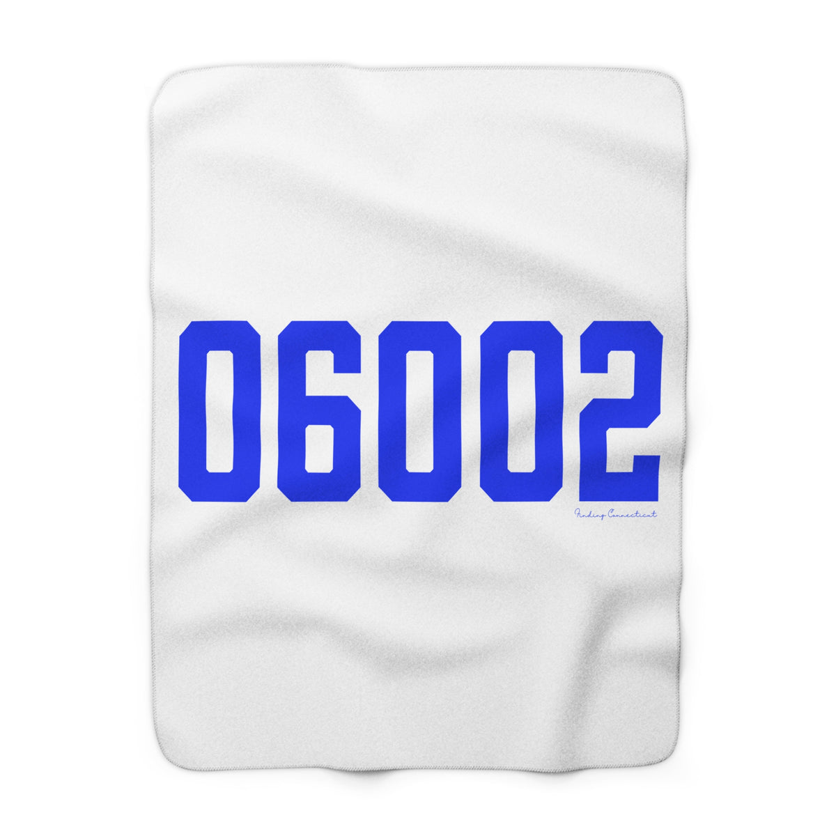 06002 Bloomfield Connecticut Zip Code Sherpa Fleece Blanket