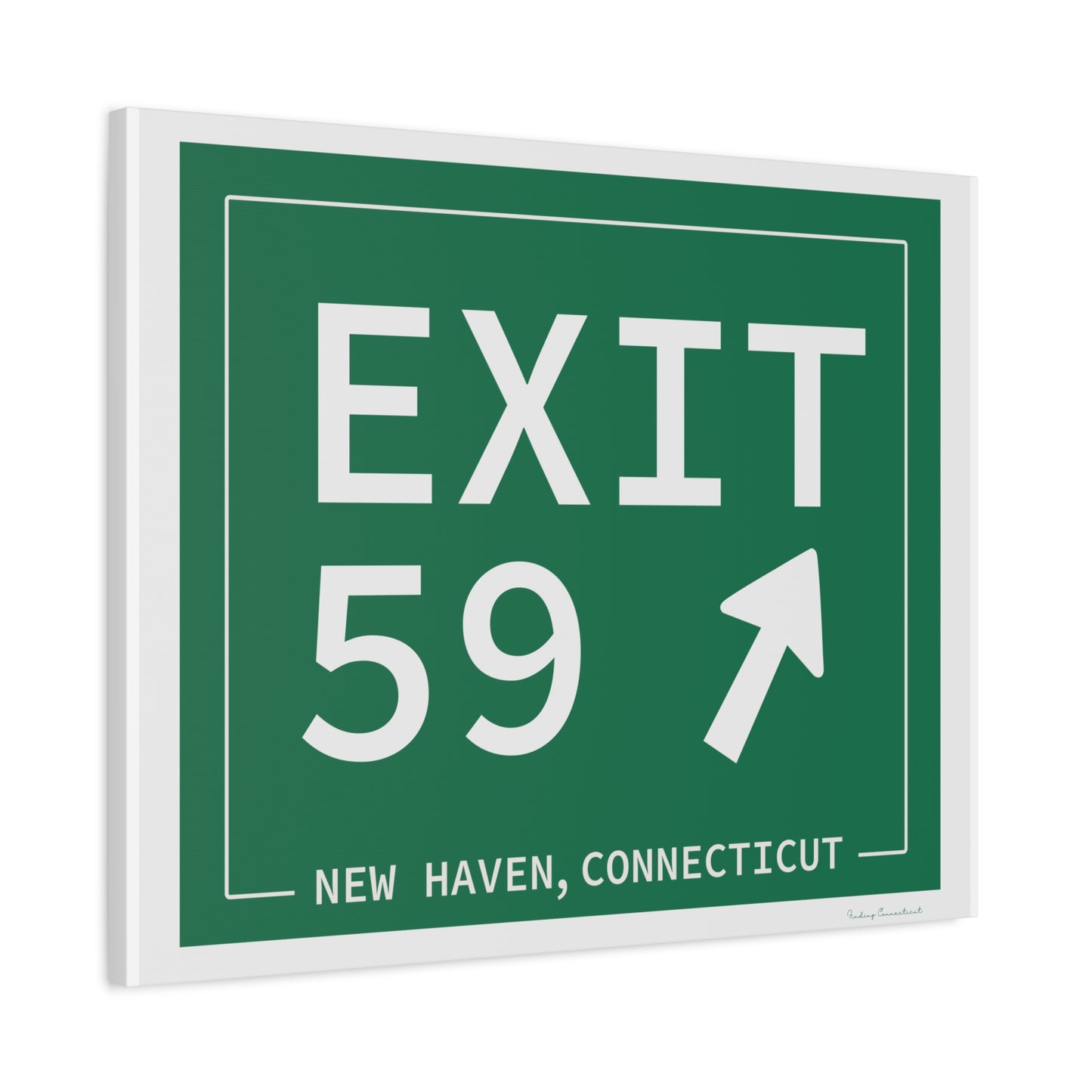 Vintage Exit 59 WCP Sign Matte Canvas, Stretched, 1.25"