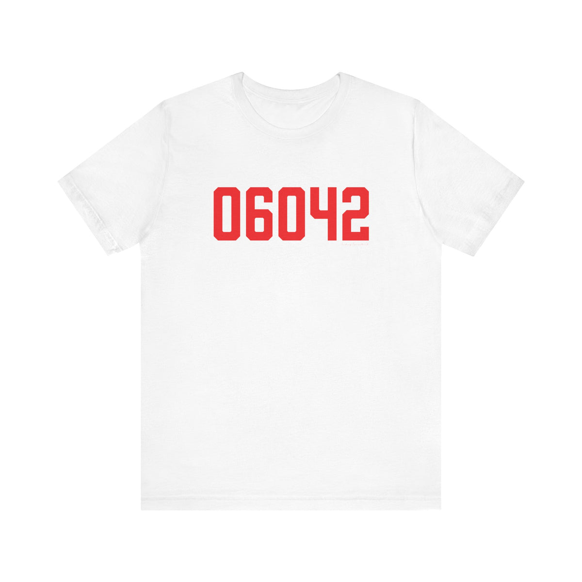 06042 Manchester Connecticut Zip Code Unisex Jersey Short Sleeve T-Shirt