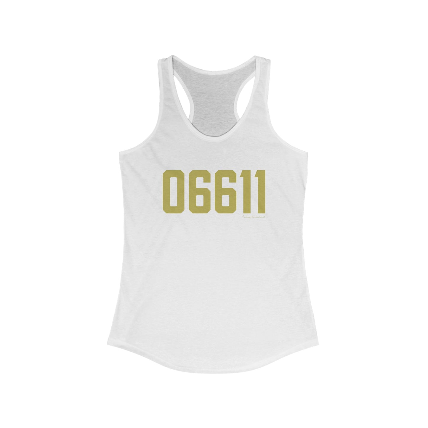 06611 Trumbull Connecticut Zip Code Women's Ideal Racerback Tank Top