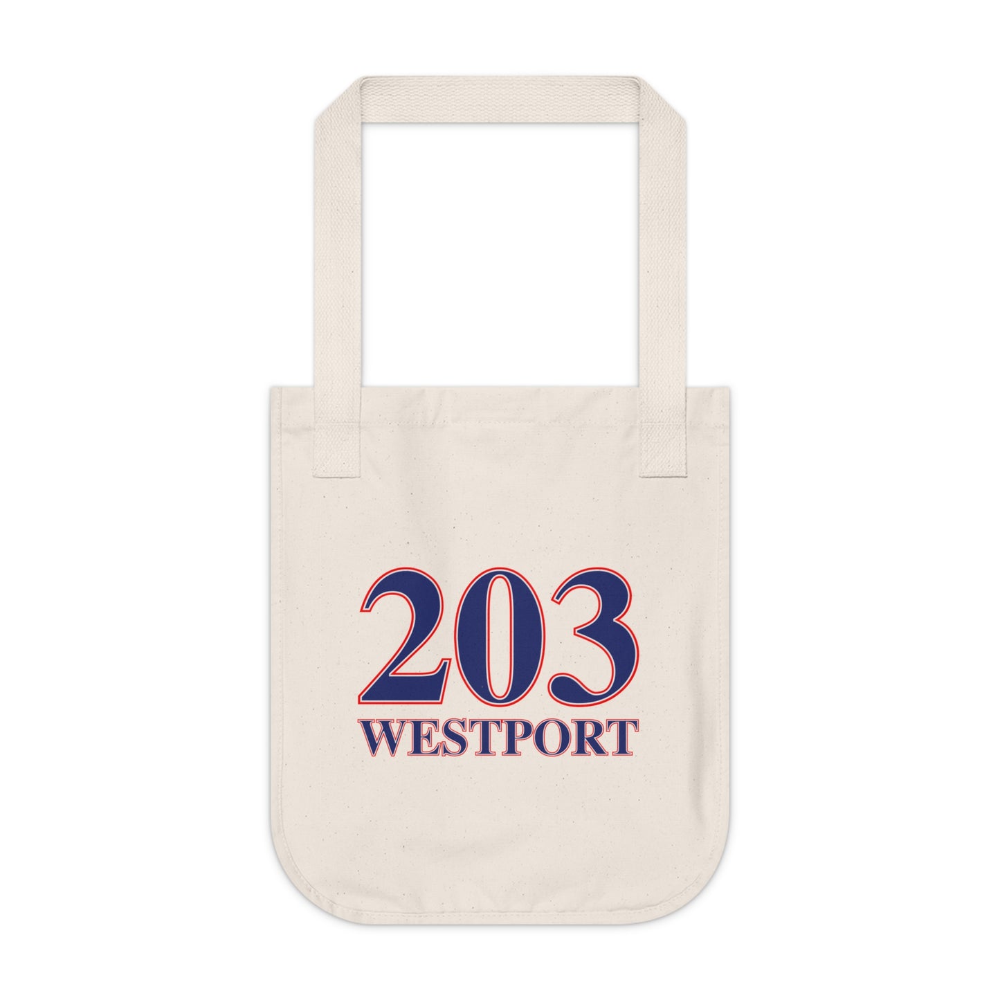 203 Westport Red White & Blue Organic Canvas Tote Bag