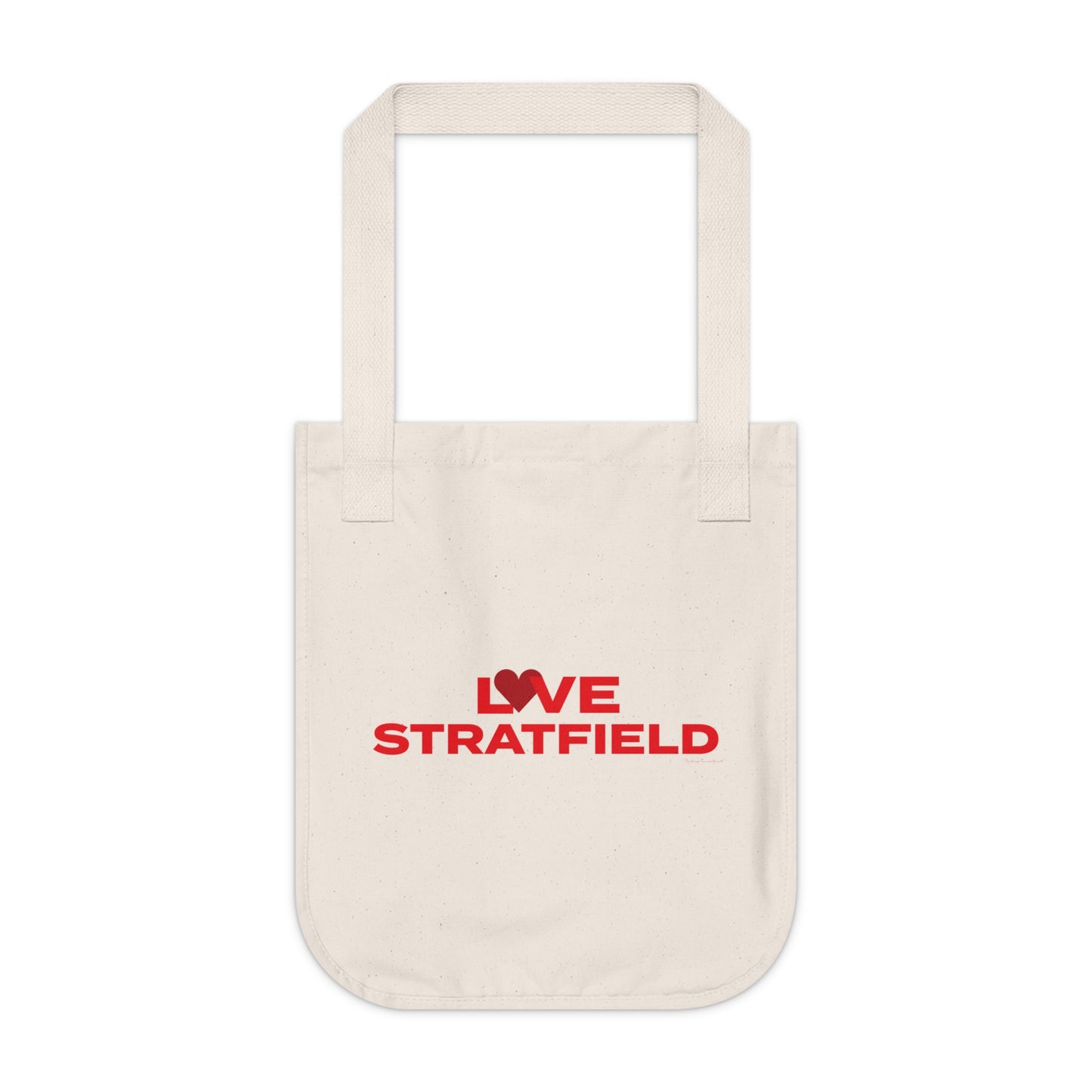 Love Stratfield Organic Canvas Tote Bag
