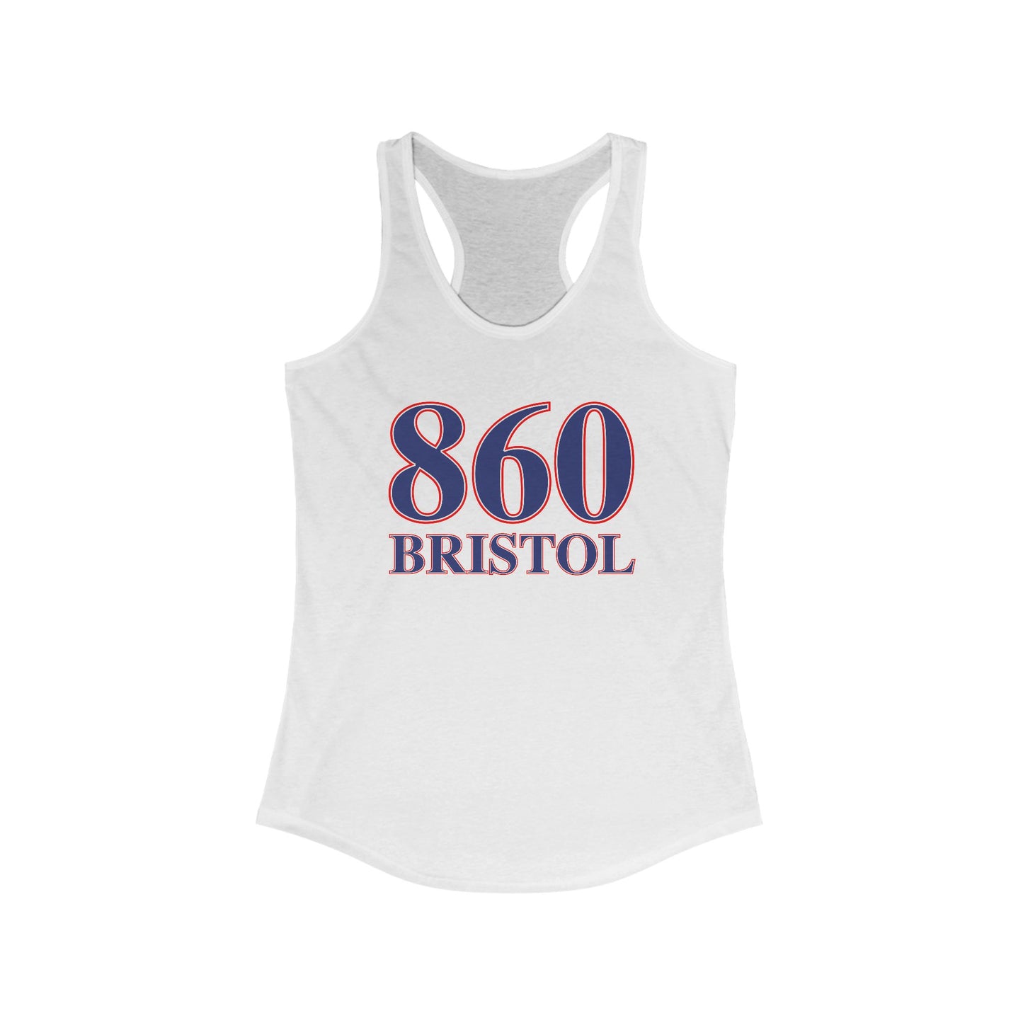 860 Bristol Red White & Blue Women's Ideal Racerback Tank Top