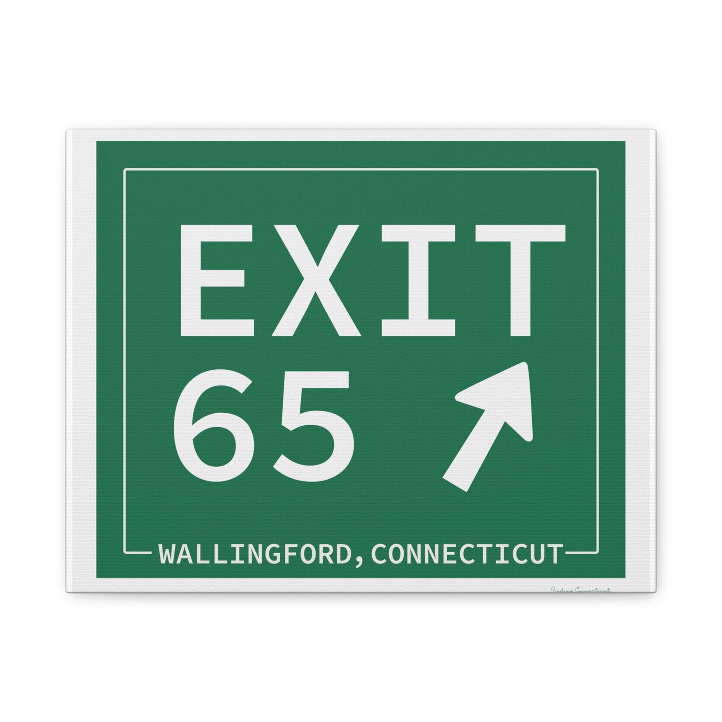 Vintage Exit 65 WCP Sign Matte Canvas, Stretched, 1.25"