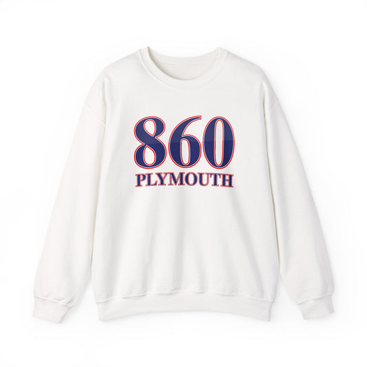 860 Plymouth Red White & Blue Unisex Heavy Blend™ Crewneck Sweatshirt