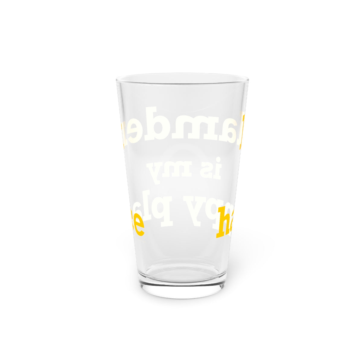 Hamden is My Happy Place Pint Glass, 16oz