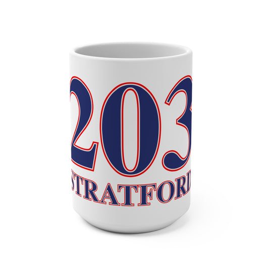 203 Stratford Red White & Blue Mug 15oz