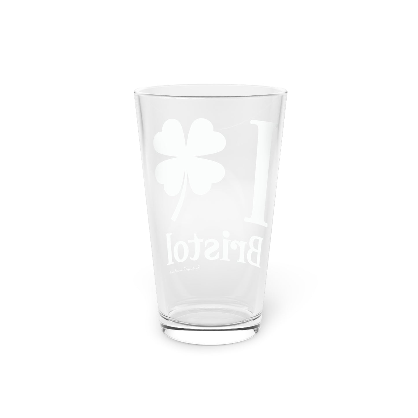 I Clover Bristol Pint Glass, 16oz