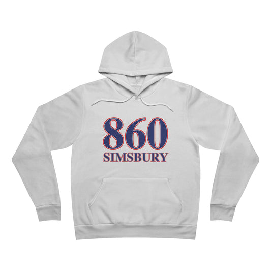 860 Simsbury Red White & Blue Unisex Sponge Fleece Pullover Hoodie