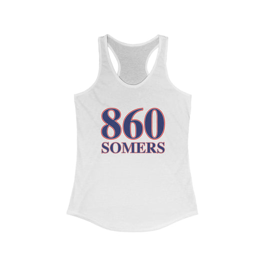 860 Somers Red White & Blue Women's Ideal Racerback Tank Top