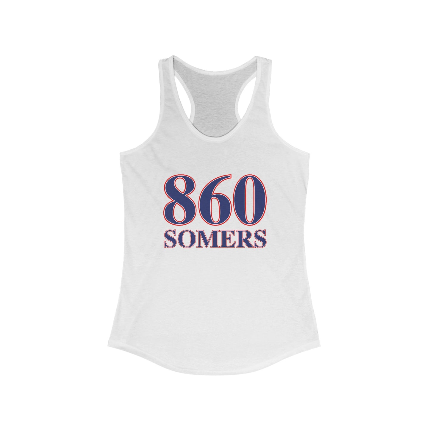 860 Somers Red White & Blue Women's Ideal Racerback Tank Top