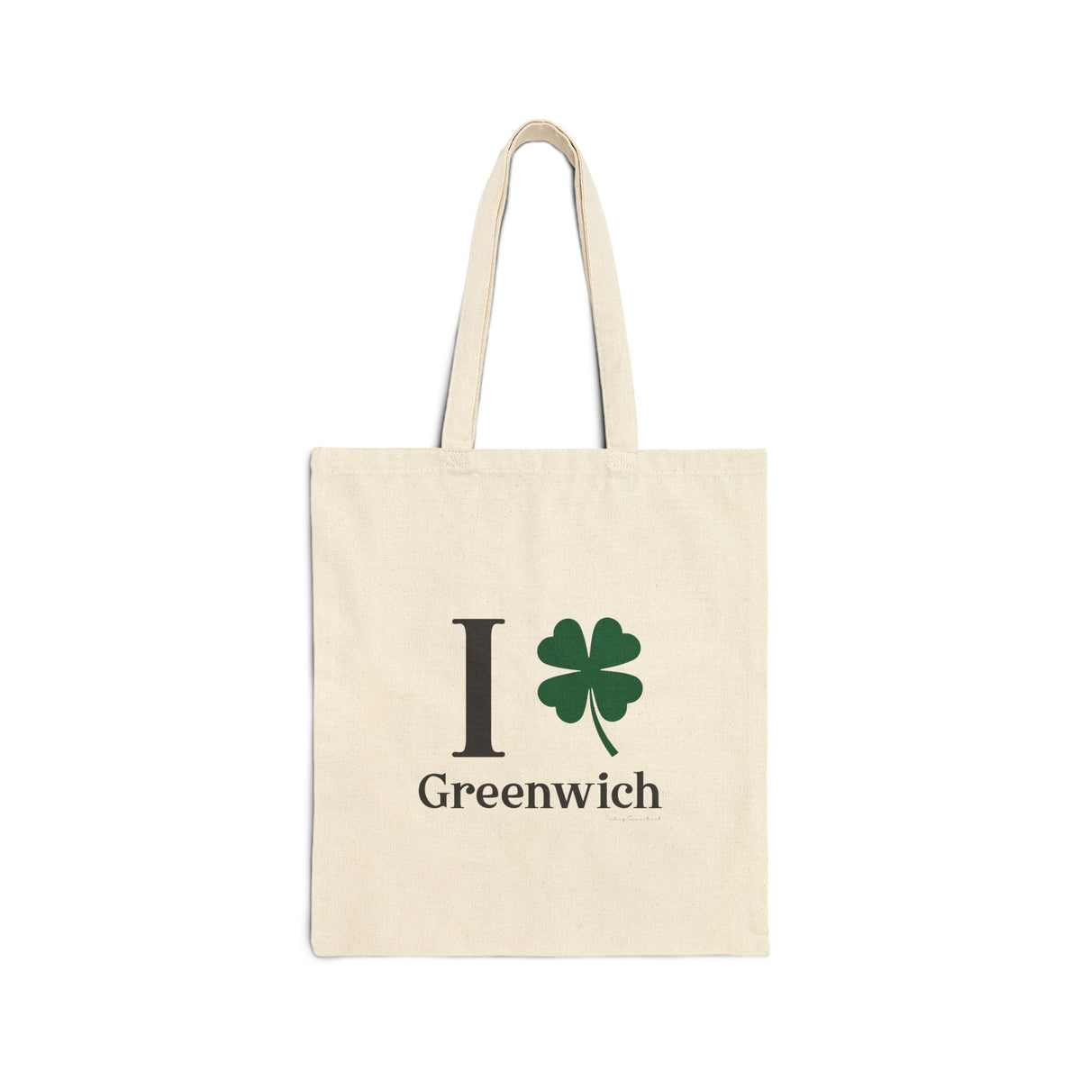 I Clover Greenwich Cotton Canvas Tote Bag
