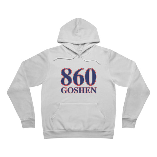 860 Goshen Red White & Blue Unisex Sponge Fleece Pullover Hoodie
