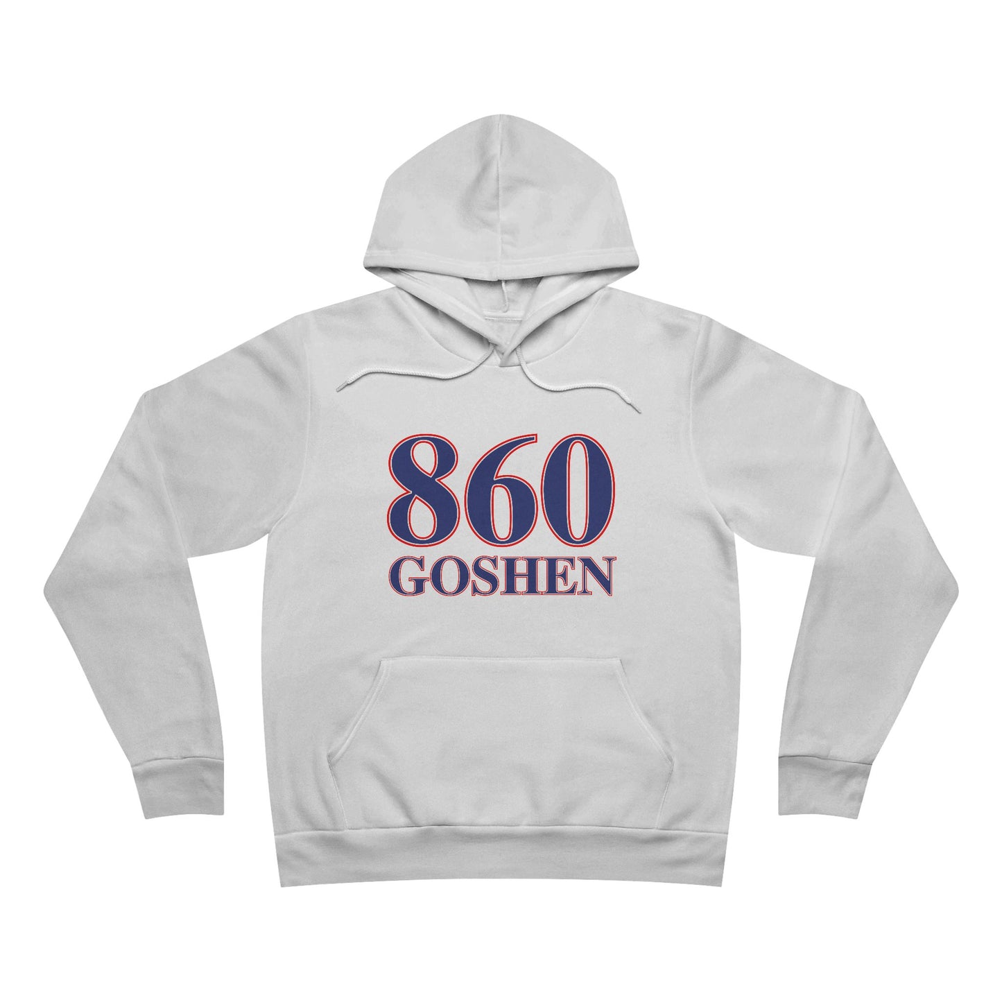 860 Goshen Red White & Blue Unisex Sponge Fleece Pullover Hoodie