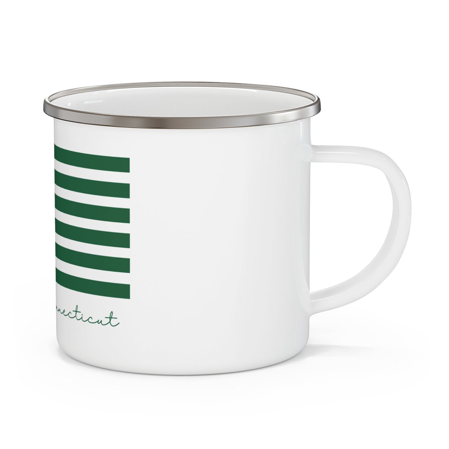 Bridgeport Connecticut St Patrick's Day Flag Enamel Camping Mug