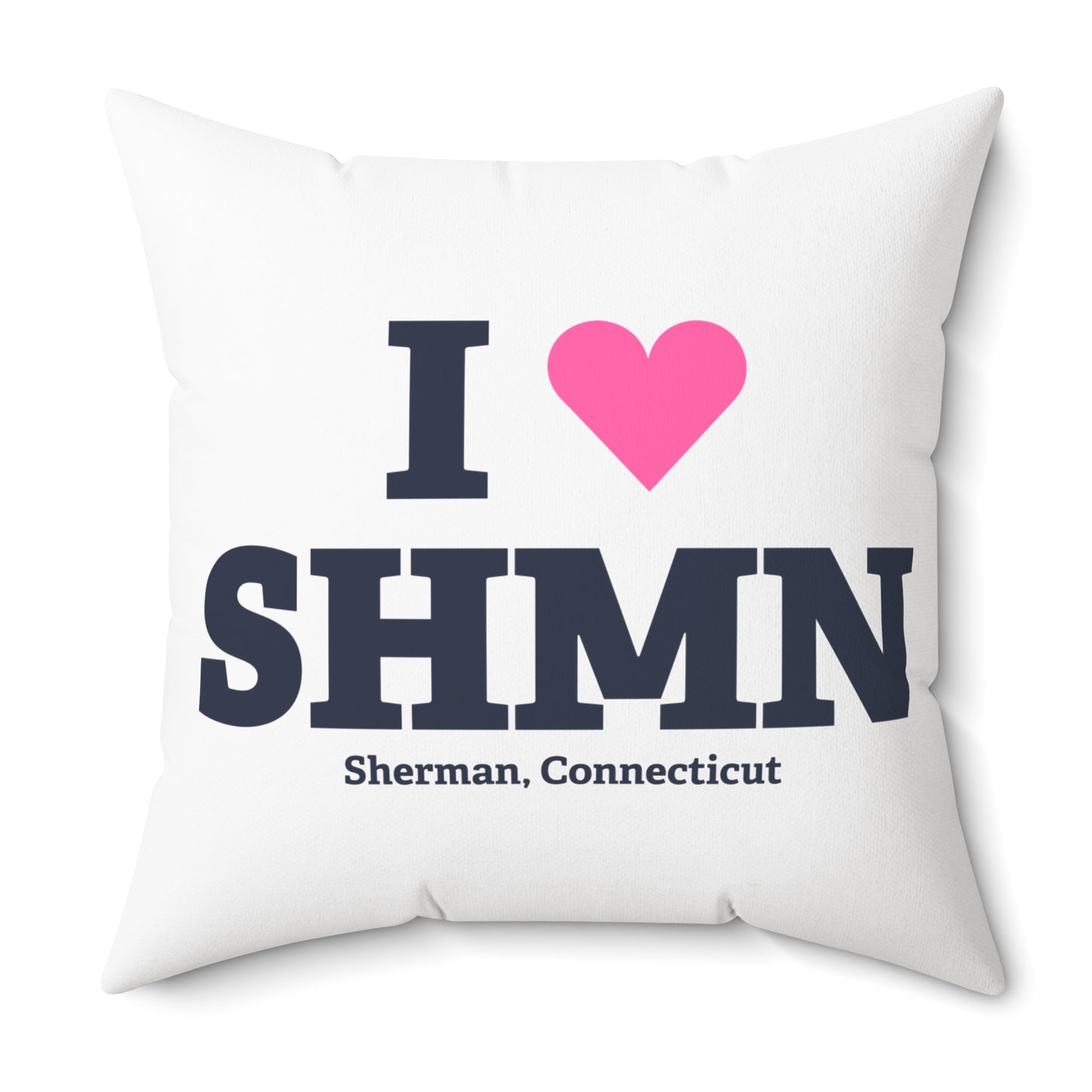 I Heart SHMN Spun Polyester Square Pillow
