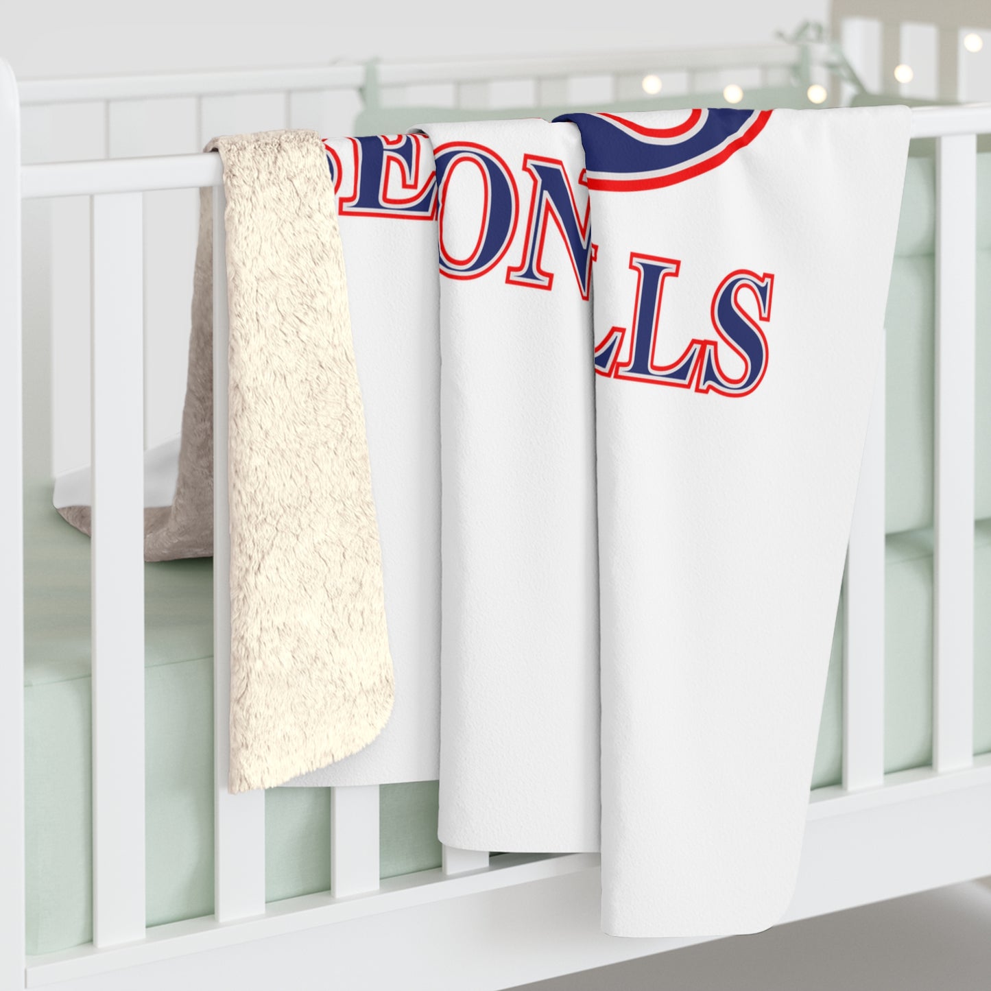 203 Beacon Falls Red White & Blue Sherpa Fleece Blanket