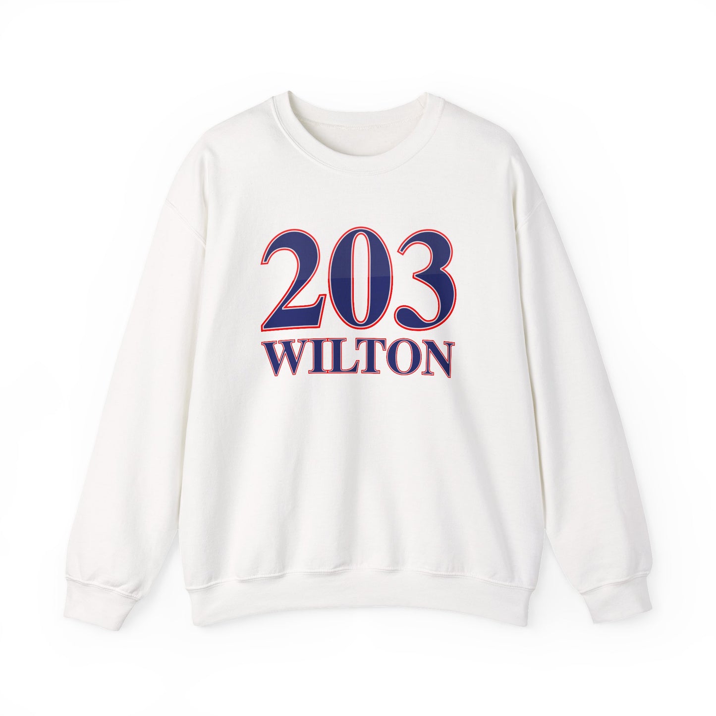 203 Wilton Red White & Blue Unisex Heavy Blend™ Crewneck Sweatshirt