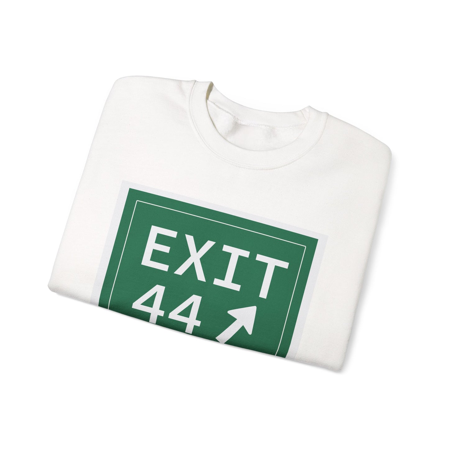 Vintage Exit 44 Merritt Parkway Sign Unisex Heavy Blend™ Crewneck Sweatshirt