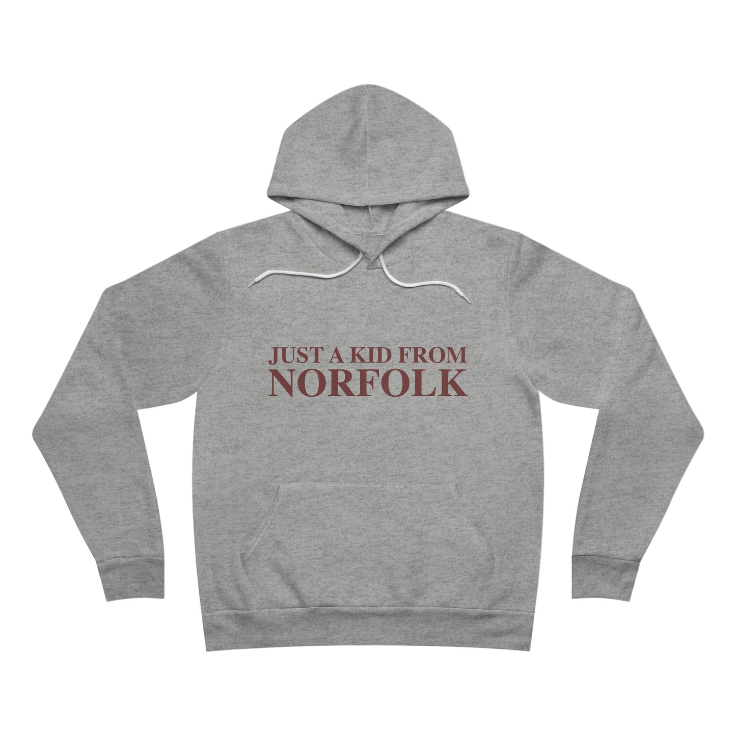 Just a kid from Norfolk Unisex Sponge Fleece Pullover Hoodie
