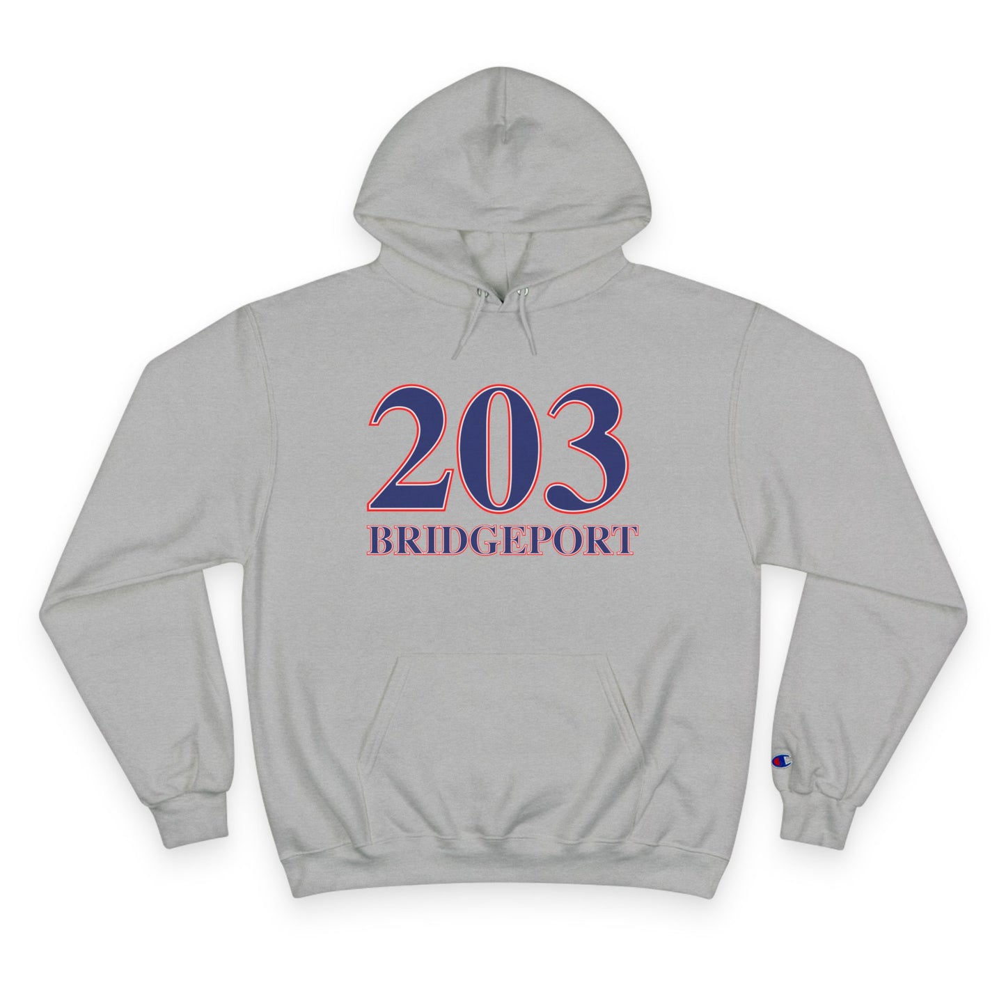 203 Bridgeport Red, White & Blue Champion Hoodie