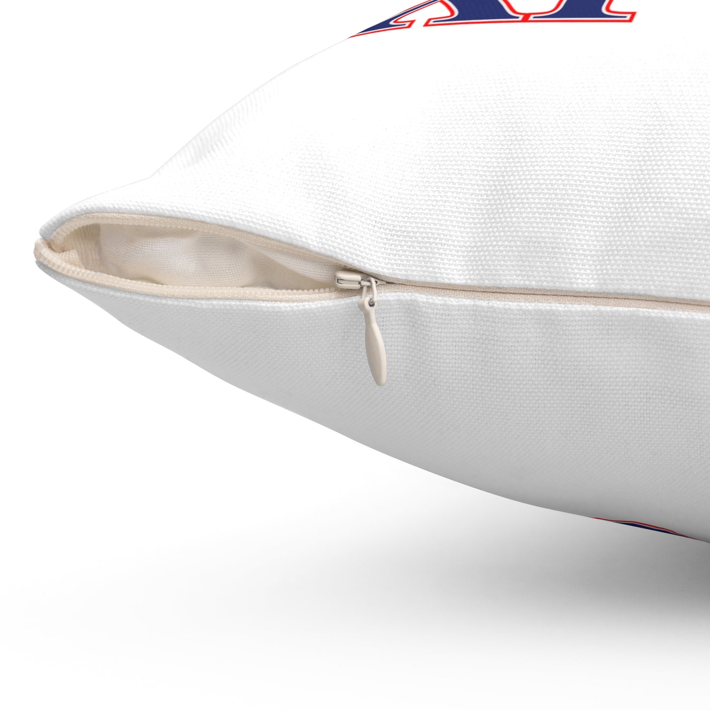 203 Oxford Red White & Blue Spun Polyester Square Pillow