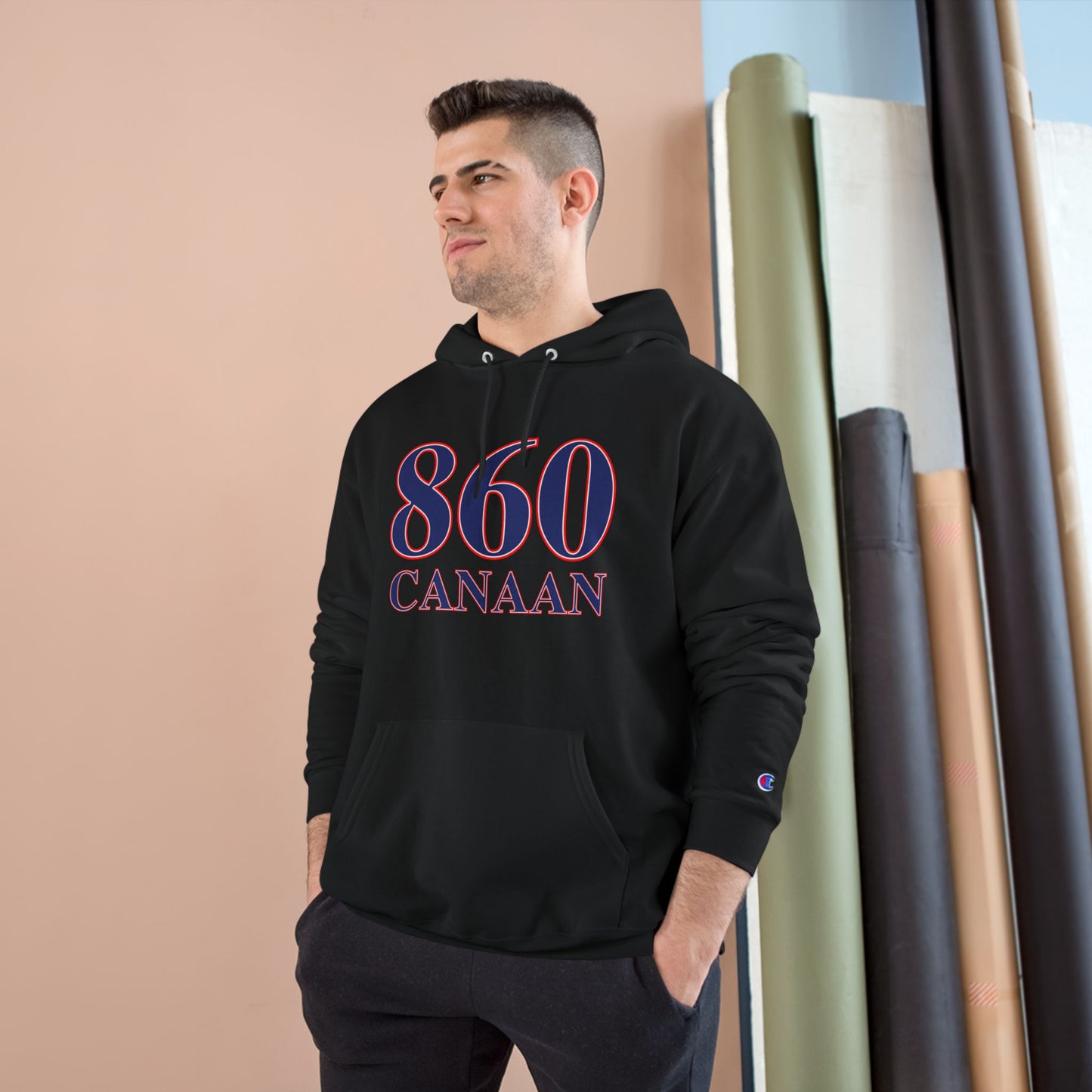 860 Canaan Red White & Blue Champion Hoodie